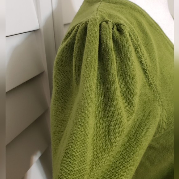 Old Navy Women's Perfect Fit Belted Waist  Green Sweatwer Cardigan Size L - Picture 5 of 11